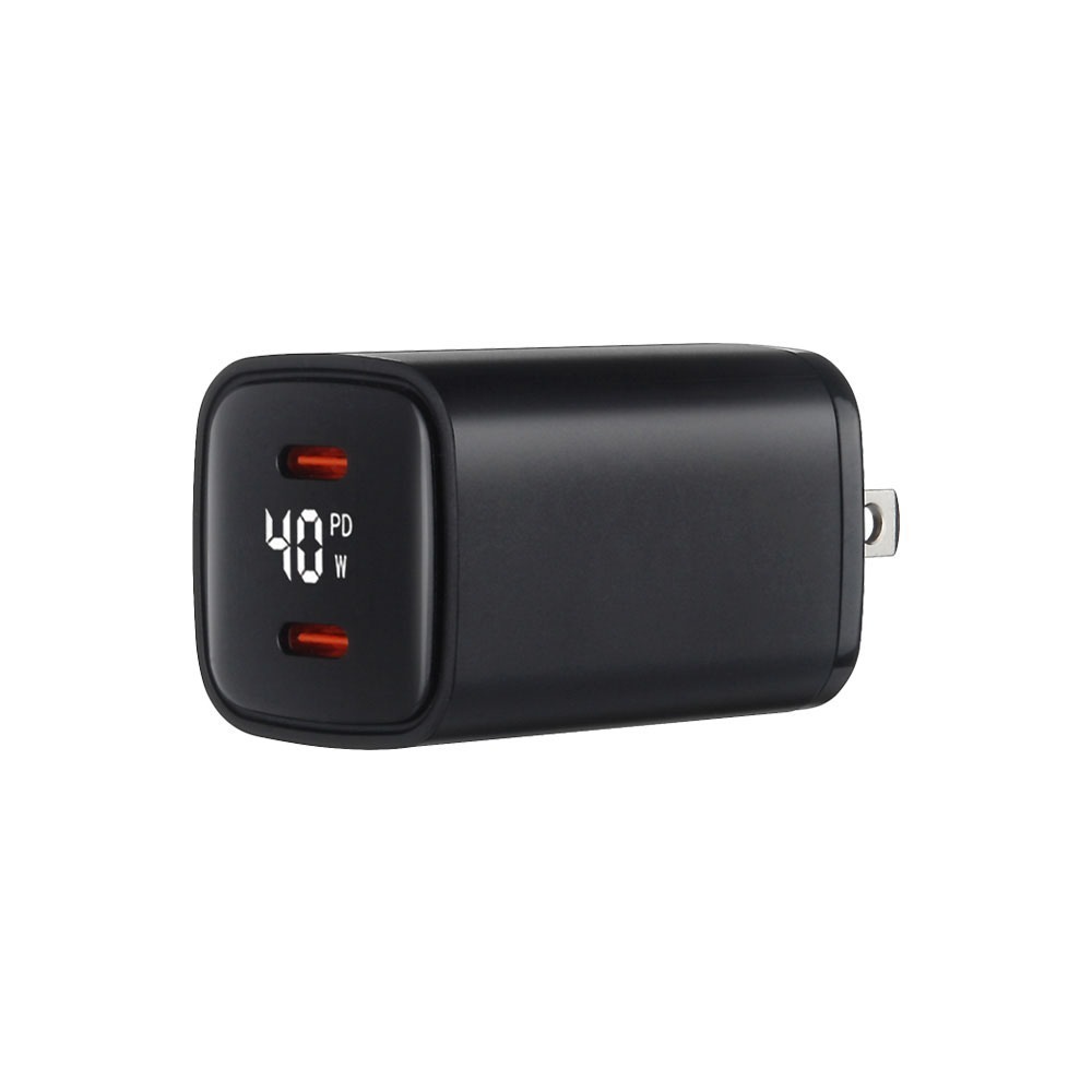 40W雙孔 氮化鎵數顯快充頭【178小舖】PD快充頭 TypeC快充頭 GaN 雙孔快充頭 數顯充電器 手機充電器-規格圖9