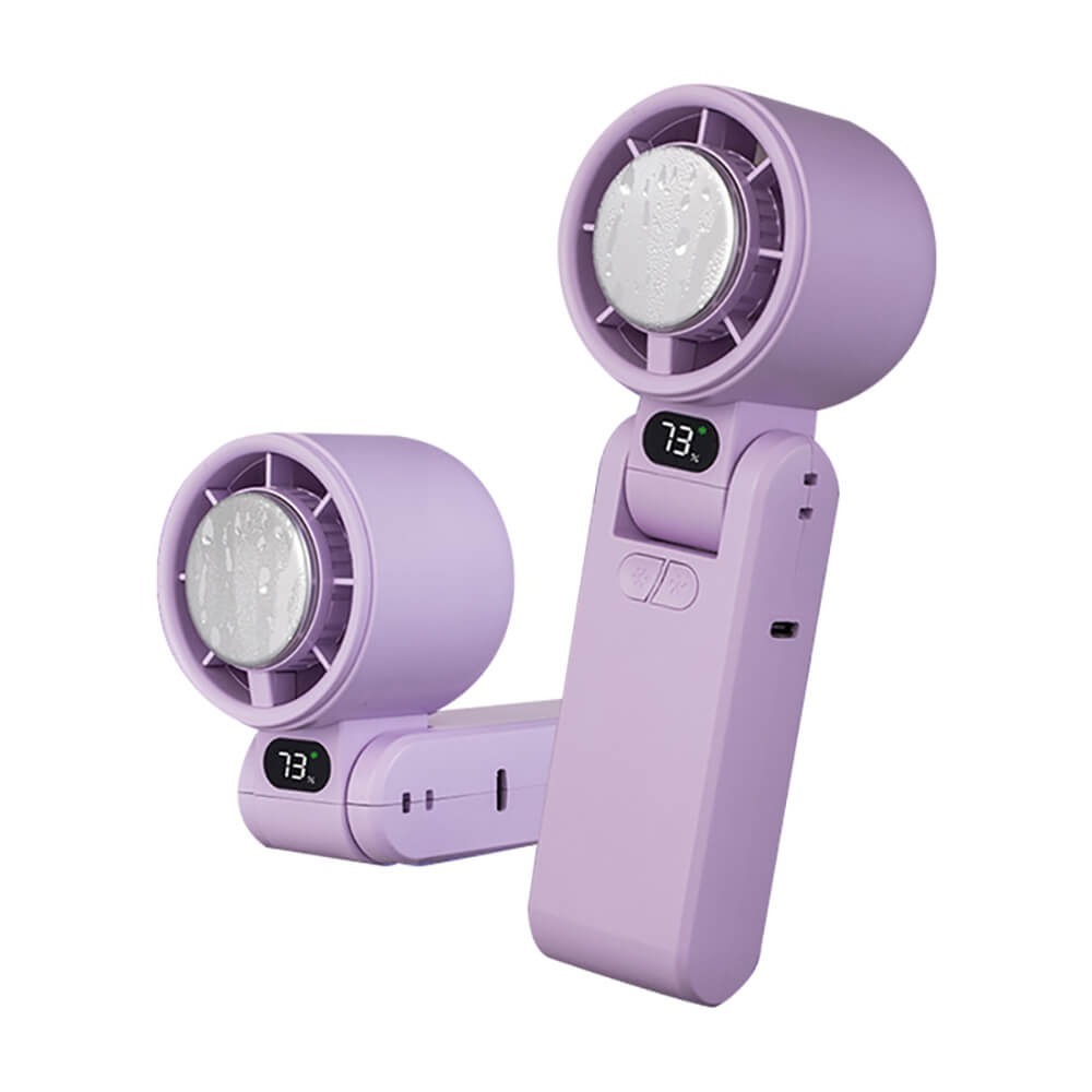 爆冰-高速數顯可折疊-淺紫-100段風速