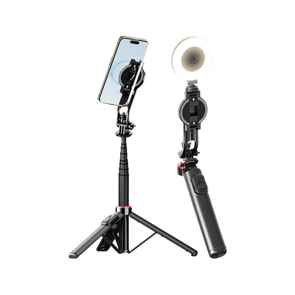 C20 磁吸式手機自拍支架 補光燈 直播拍照神器【178小舖】藍芽自拍棒 磁吸自拍桿 自拍棒 直播腳架 手機支架 腳架-細節圖2