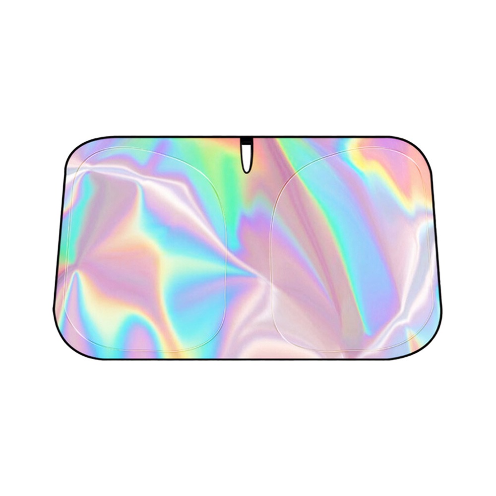 車用鐳射遮陽板 遮光UPF50+ 降溫防曬 SUV轎車通用 好收納【178小舖】前擋風玻璃遮陽 汽車遮陽簾 前檔遮陽板-細節圖2