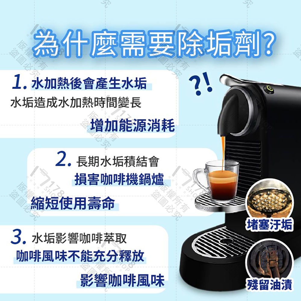 膠囊咖啡機清洗劑 清潔膠囊+除垢液雙效組 Nespresso適用 食品級配方【178小舖】咖啡膠囊機清潔劑 咖啡機清潔-細節圖3