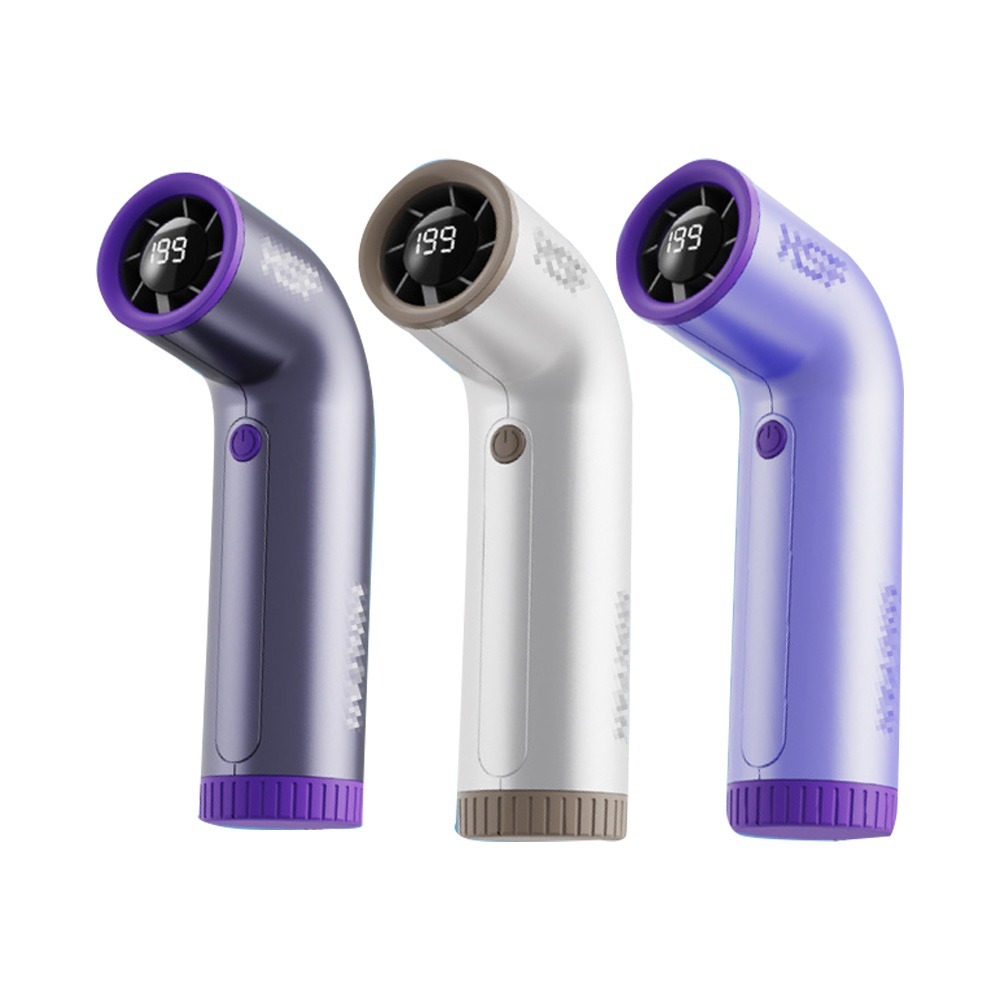 彎道數顯高速渦輪風扇 超輕巧 199段風力【178小舖】手持電風扇 彎道小風扇 渦輪風扇 隨身風扇 水管風扇 數顯風扇-細節圖2