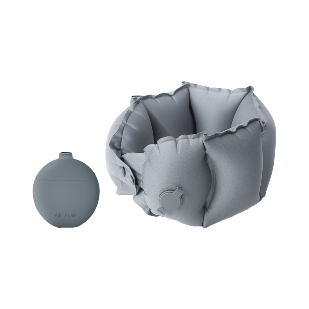 口袋氣囊枕 10秒快速充氣 可收納旅行頸枕【178小舖】護頸枕 午睡枕 午休枕 飛機枕 U型枕 充氣頸枕 旅行頸枕-規格圖9