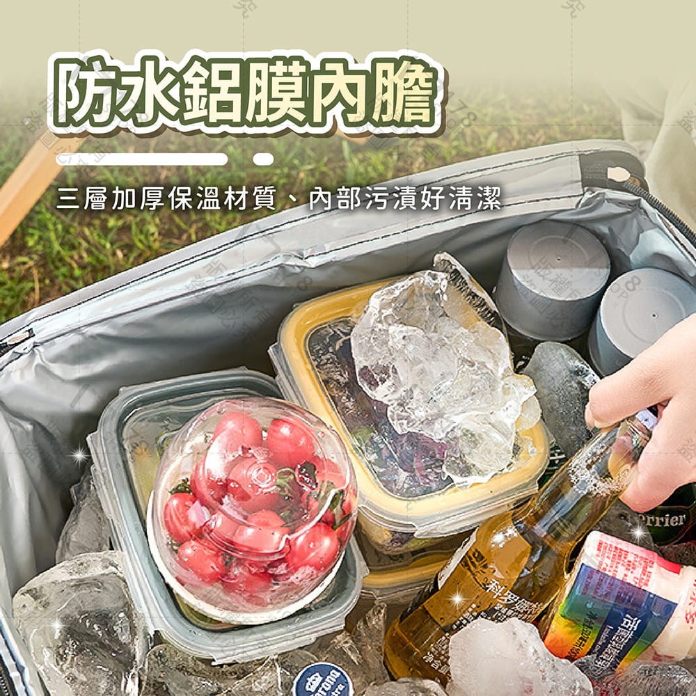 大容量保冰保溫袋 12H保冷 30L 手提肩背兩用【178小舖】保溫袋 野餐露營保溫包 側背保冷袋 保溫箱 保冰袋-細節圖4