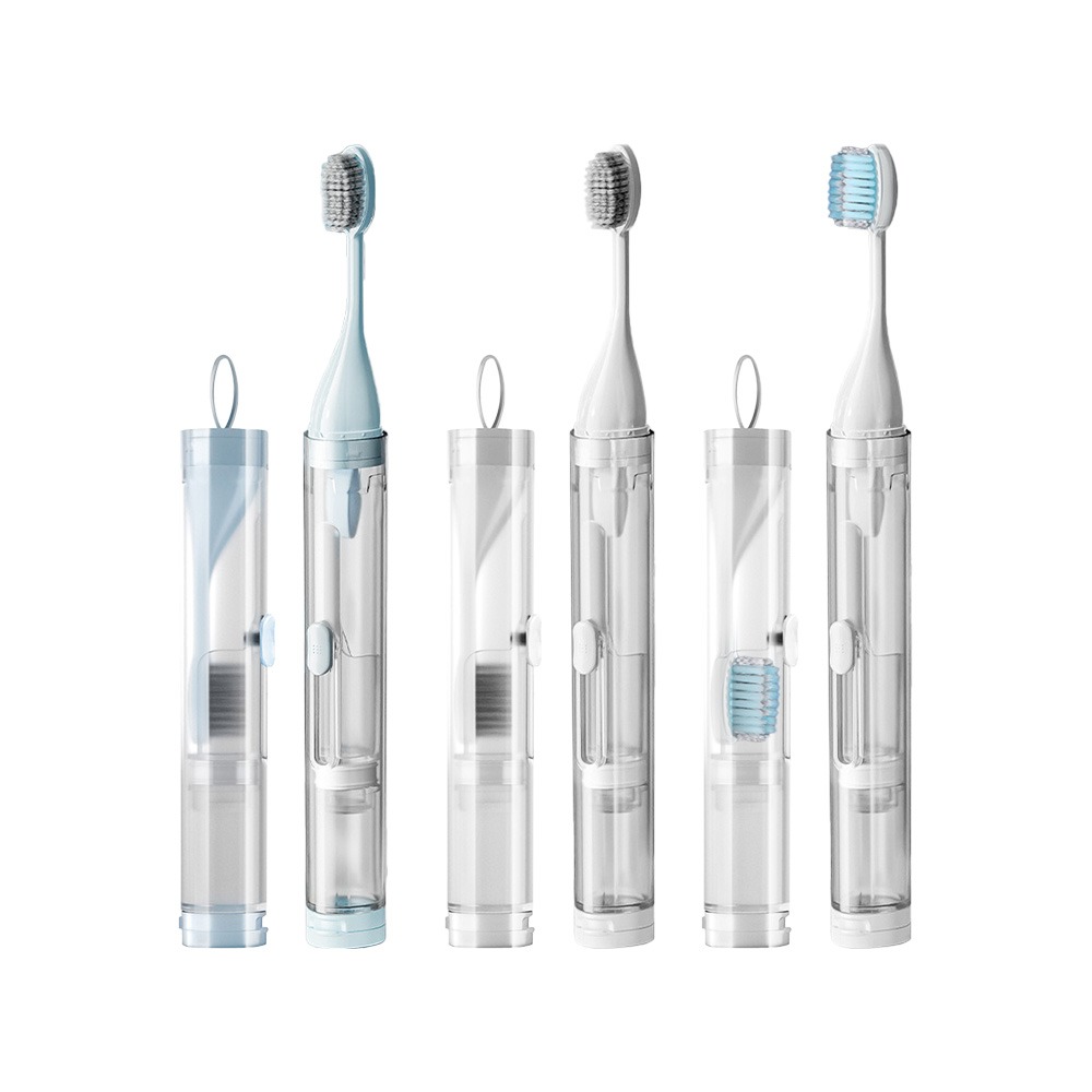 摺疊一體牙刷 牙套可用 可裝牙膏【178小舖】旅行牙刷 便攜式牙刷 牙刷 折疊牙刷組 牙刷旅行組 民宿牙刷 軟毛牙刷-細節圖2