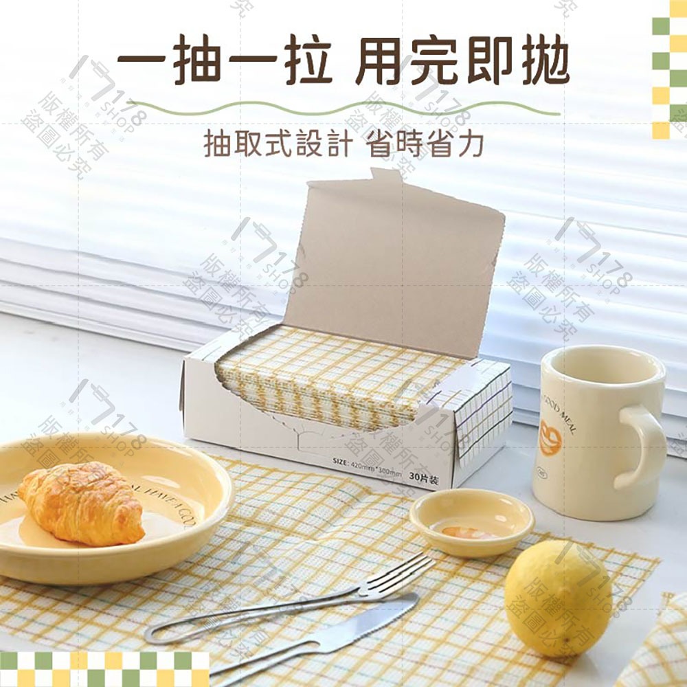 懶人抹布【178小舖】一次性洗碗布 吸油不鎖油 乾濕兩用 廚房紙巾 可水洗重複用 不掉絮 強韌加厚 抽取式 捲裝 擦爐台-細節圖8