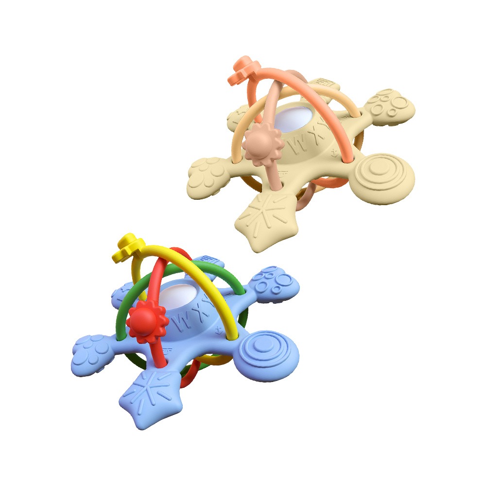 TUNO 曼哈頓手抓球【178小舖】BSMI認證 固齒器 搖鈴 嬰兒玩具 磨牙棒 抓握訓練 觸覺球 嬰幼兒益智玩具-細節圖2