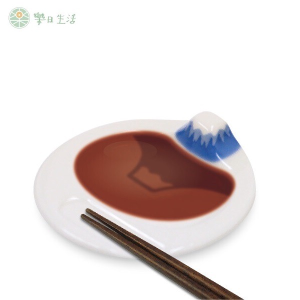 日本ARTHA 富士山（藍） 醬油碟 醬油皿 筷架 富士山倒影-細節圖4