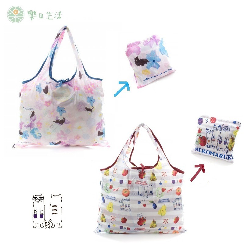 日系品牌 🛍️環保袋 購物袋 可折疊 隨身攜帶 方便收納-細節圖2