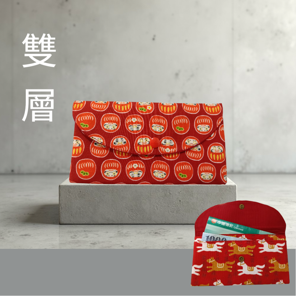 【質感手作】馬年紅包袋 - 布製造型紅包，獨特設計，質感爆棚！2026馬年造型創意手作布紅包袋-規格圖7