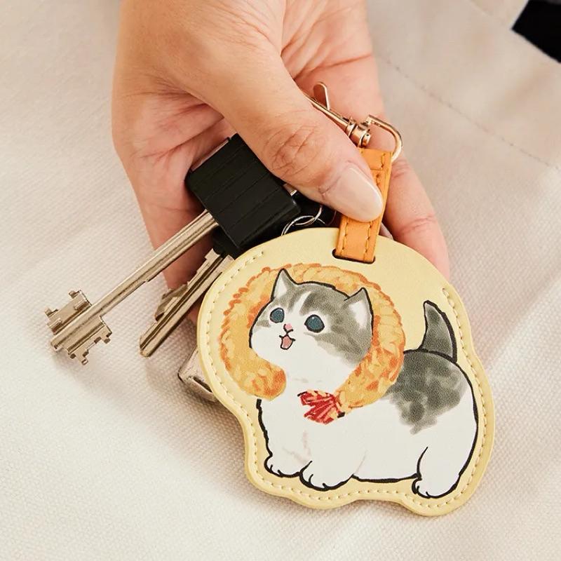 【快速出貨+附紙本發票】Non Souci   貓福珊迪皮革吊飾 [共2款可選擇]-細節圖3