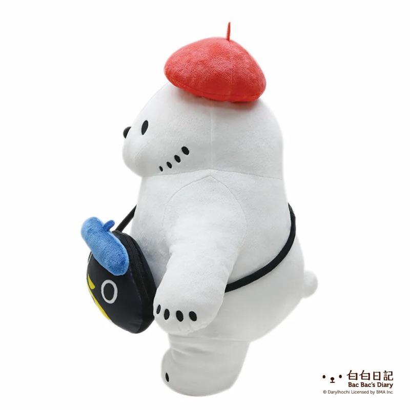 【快速出貨+附紙本發票】Non Souci  白白日記小畫家玩偶 娃娃 研達-細節圖2