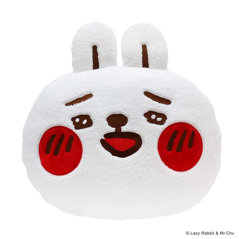 【快速出貨+紙本附發票】Non Souci 懶散兔與啾先生大頭抱枕 [共2款可選擇] 研達  2入以上需聊聊更改寄送方式-細節圖5