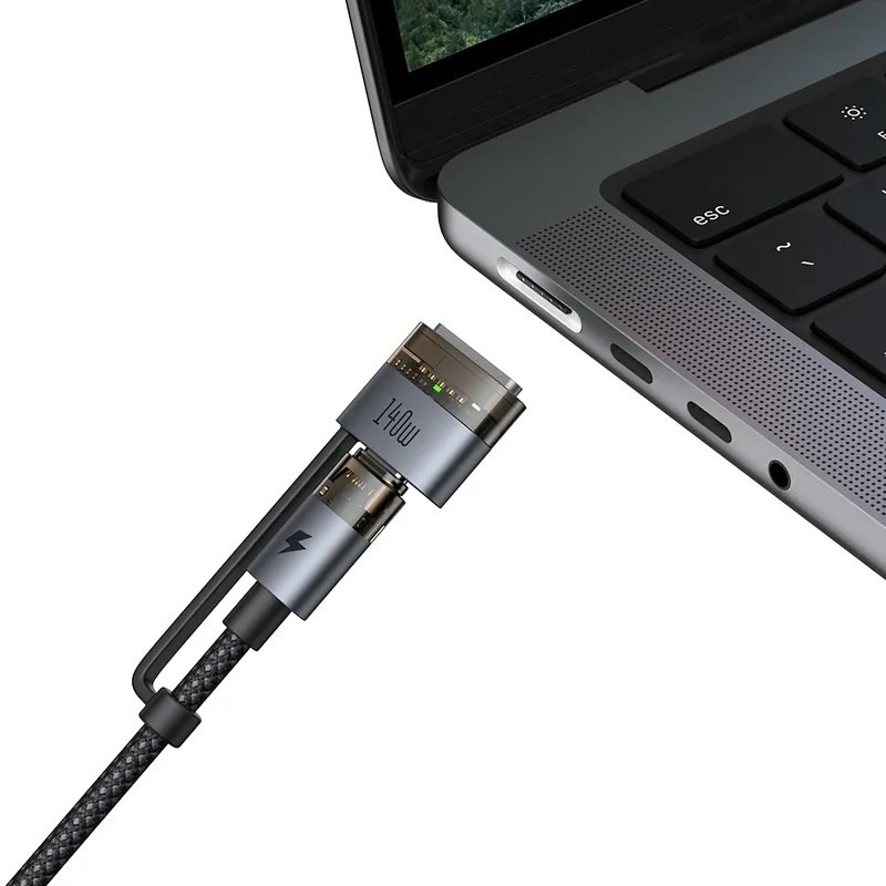 Mcdodo麥多多 二合一磁吸線｜USB-C+MagSafe 3、MacBook 閃充、PD 140W、強磁對位-細節圖3