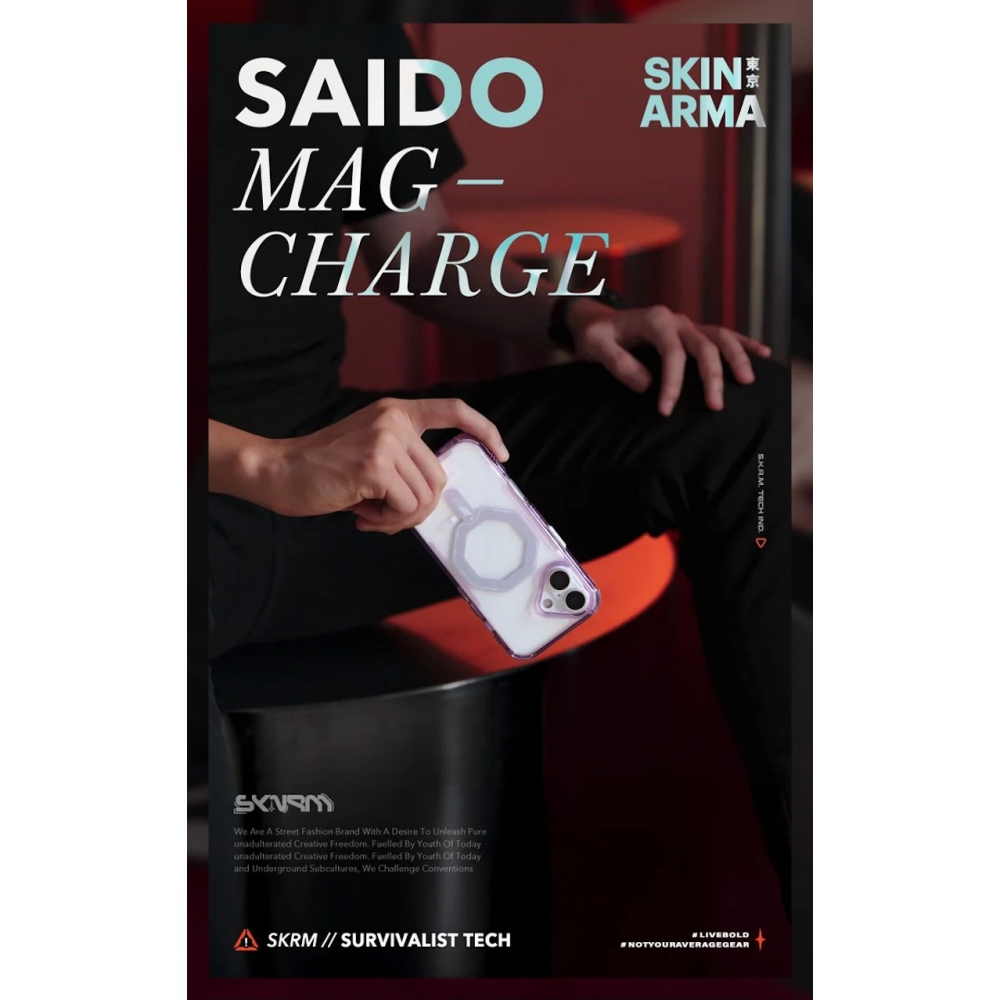 SKINARMA iPhone 17 Pro Max Saido 防摔殼｜低調質感、磁吸支架、附掛繩環、軍規防護-細節圖6