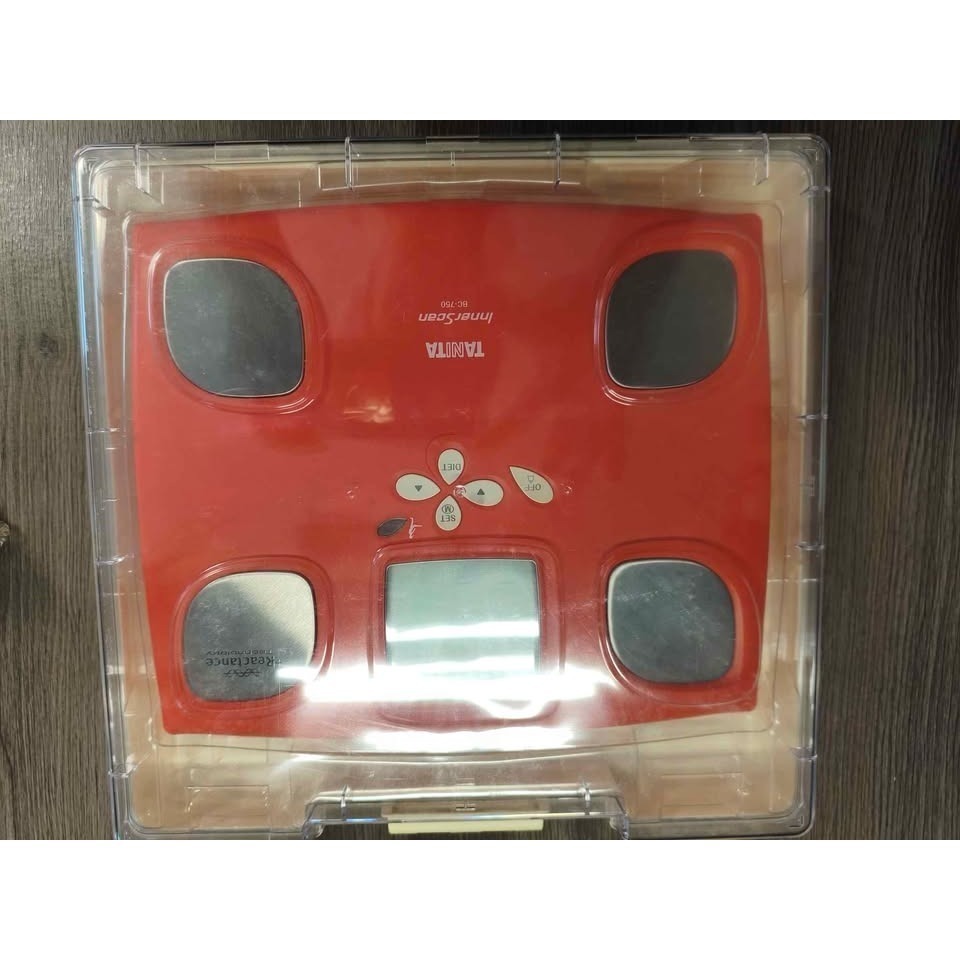 二手TANITA9合1 體脂體重計BC-750體脂計粉-細節圖2