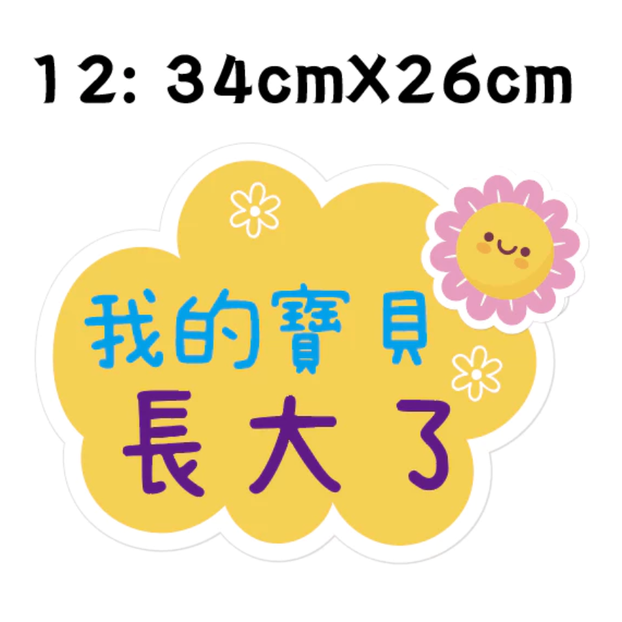 【急件請告知～免費文字客制】 手拿牌 小一新鮮人 拍照道具 拍照框 拍照手拿板 派對趣味道具 畢業 手舉牌 客製化 學校-規格圖5