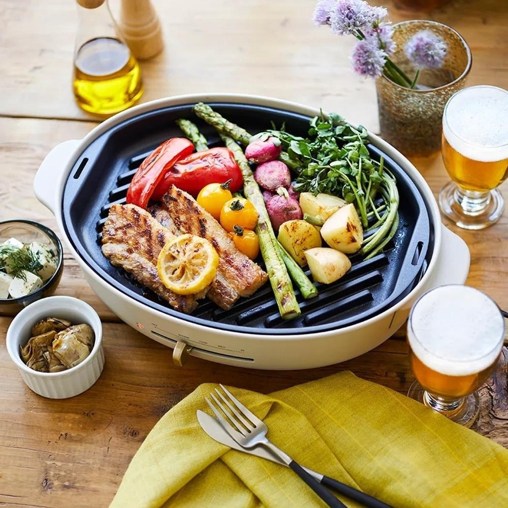 現貨 福利品【日本BRUNO】BOE053-GRILL 橢圓形波紋煎盤(職人款專用配件)-細節圖2