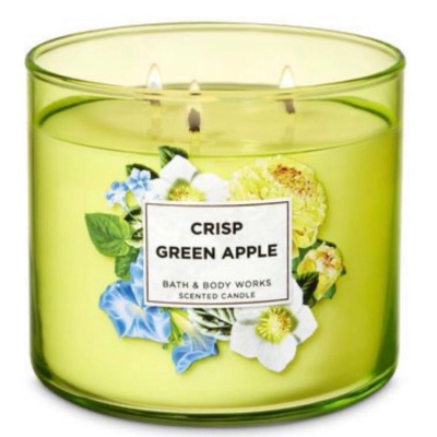 【Baby Studio】 BBW 清脆綠蘋果 crisp green apple三蕊燭芯 香氛蠟燭