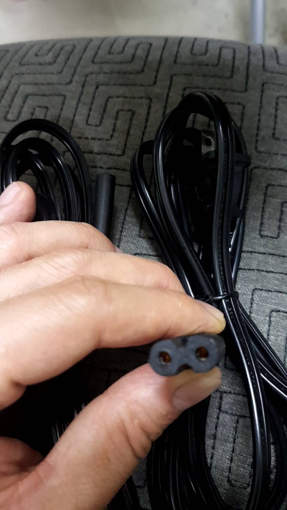 UL純銅美標雙孔八字尾 二芯8字尾插頭 美規電視機檯燈電源線SPT-2-細節圖2