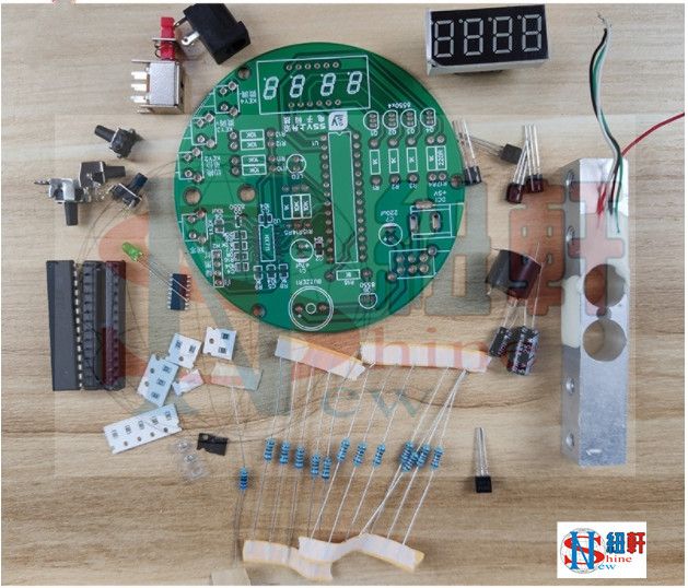 51單片機電子秤diy套件 自製電子秤散件 電子元件diy製作套件-細節圖3