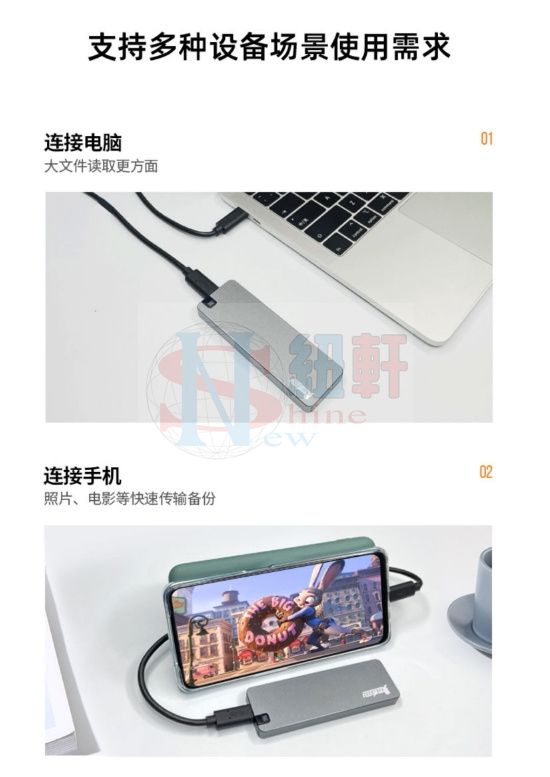 m.2固態硬碟盒子nvme硬碟盒轉usb3.2讀取器ngff外接盒typec雙協議pcie轉m2 nvme移動硬碟盒-細節圖6