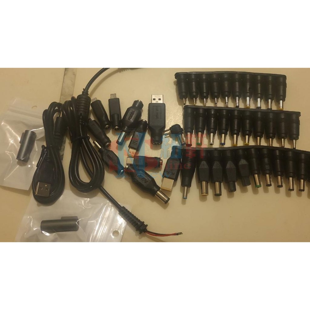 台中現貨120W 車用和家用( 可插點菸器和市電) 兩用電源適配器+46組轉接頭含華碩飛行堡壘提轉接頭-細節圖4