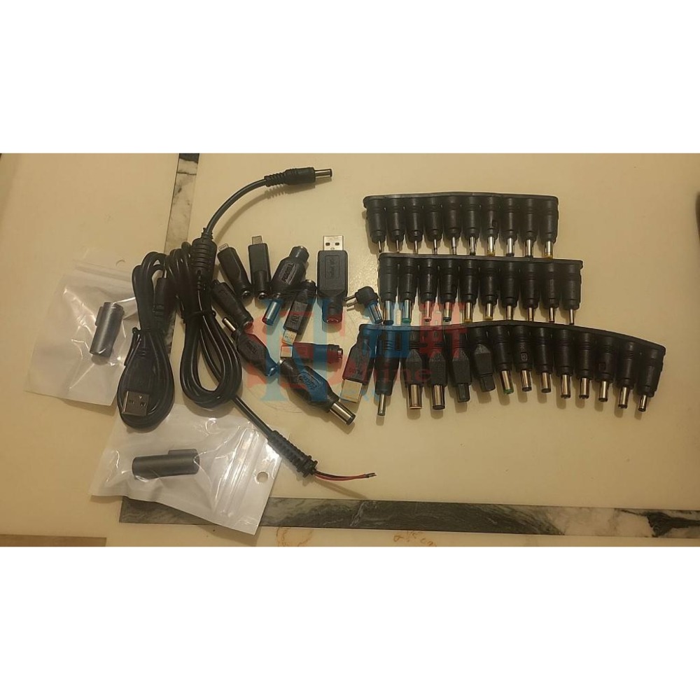 台中現貨120W 車用和家用( 可插點菸器和市電) 兩用電源適配器+46組轉接頭含華碩飛行堡壘提轉接頭-細節圖5