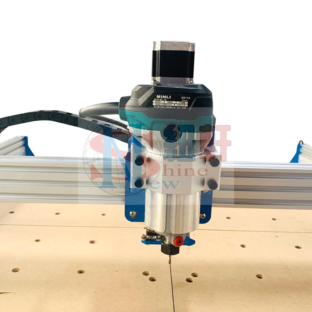 8080CNC機台+老電控箱可加300W,500W主軸贈3.175平底尖刀30度*0.1 ER16筒夾提供詳細的組裝說明-細節圖4