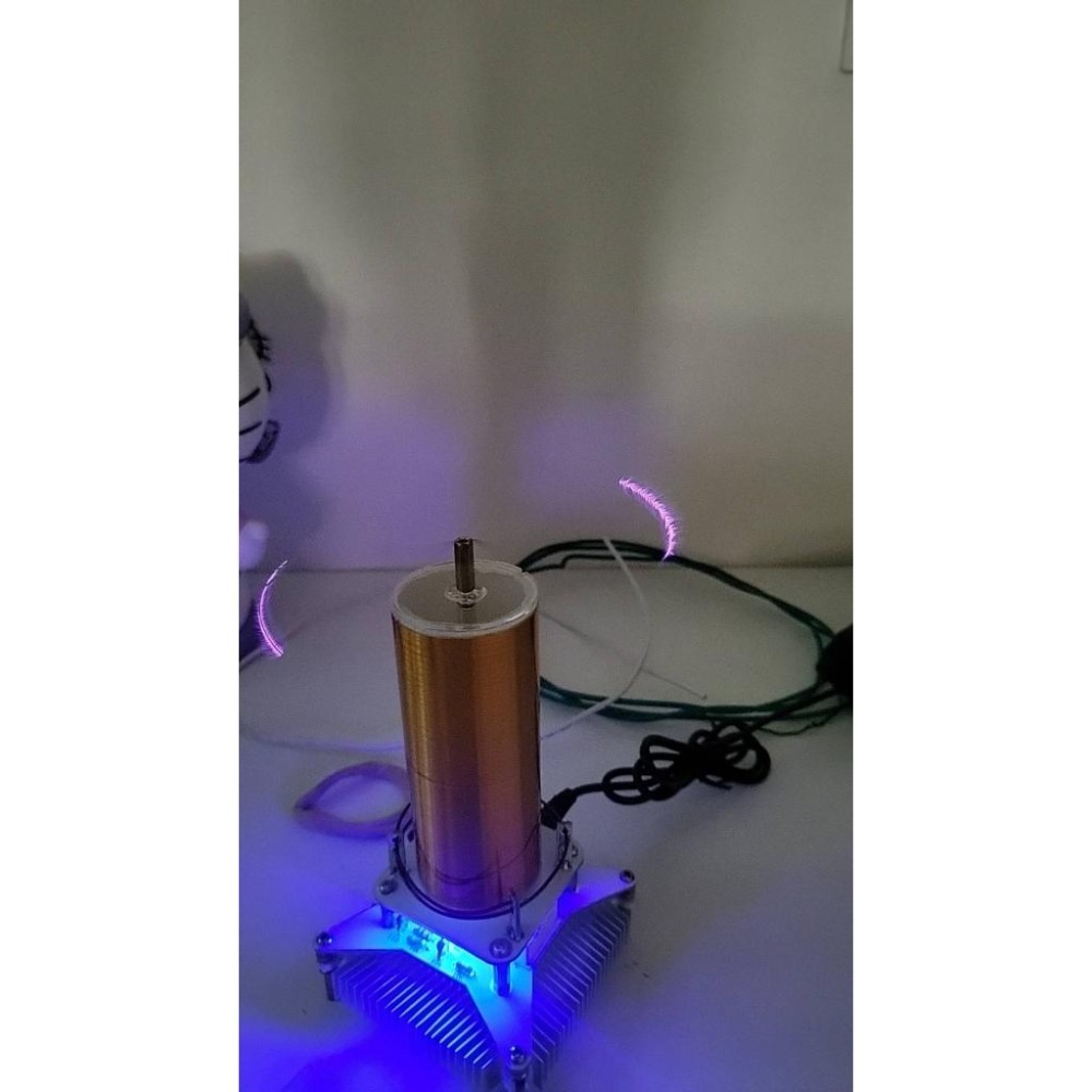 台中現貨新產品DIY音樂特斯拉線圈 隔空點燈等離子喇叭 diy電子製作焊接成贈一螢光燈管-細節圖5