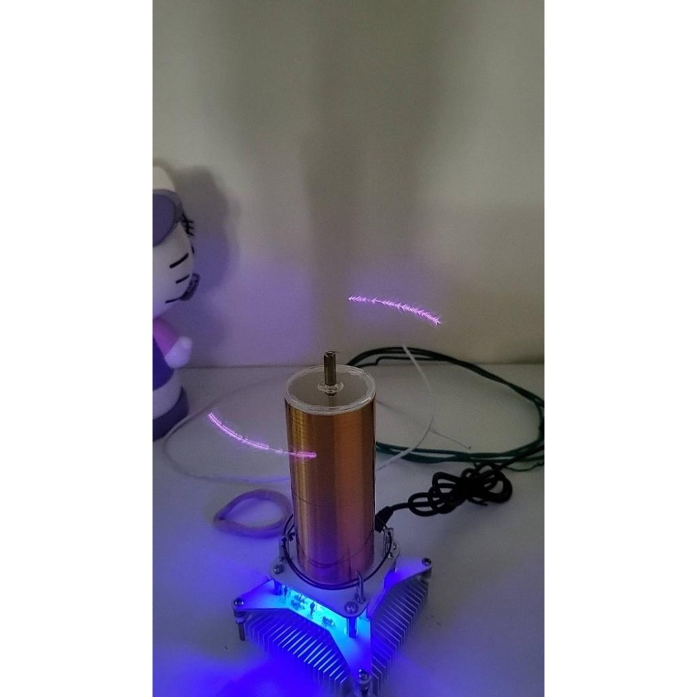 台中現貨新產品DIY音樂特斯拉線圈 隔空點燈等離子喇叭 diy電子製作焊接成贈一螢光燈管-細節圖7