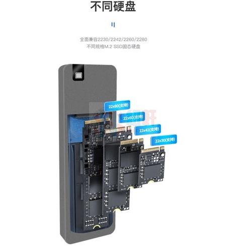 台中現貨M2固態硬碟盒MVME硬碟盒轉USB3.2讀取器ngff外接盒TYPEC送TYPEC連接線USB連接線-細節圖9