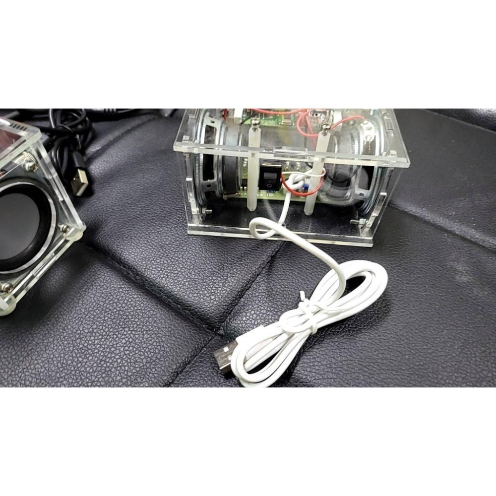 台中現貨 電子材料包diy音箱製作散件 10路LED流水燈 +大音量功放+3w喇叭（需要自行焊接)-細節圖7