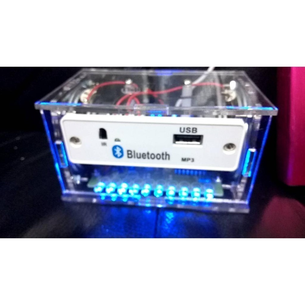 台中現貨 電子材料包diy音箱製作散件 10路LED流水燈 +大音量功放+3w喇叭（需要自行焊接)-細節圖8