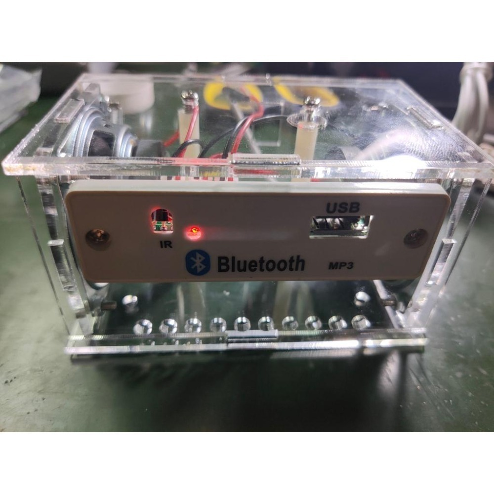 台中現貨 電子材料包diy音箱製作散件 10路LED流水燈 +大音量功放+3w喇叭（需要自行焊接)-細節圖9