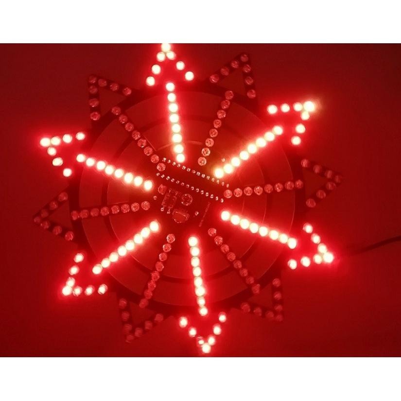 台中現貨 自動旋轉七彩led燈光立方diy套件 51單片機摩天輪頻譜散件-細節圖5