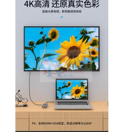 台中現貨 十五合一Type-C擴展塢USB-C轉HDMI網口VGA集線器HUB手機無線充-細節圖9