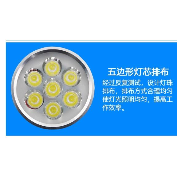 台中現貨 超級亮9W 磁力開關底座LED 700MM長  360度金屬軟管 工作機檯燈  110V 220V皆可用台中現-細節圖6