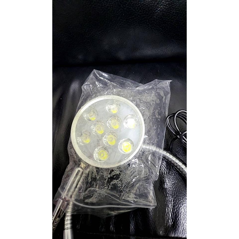 台中現貨 超級亮9W 磁力開關底座LED 700MM長  360度金屬軟管 工作機檯燈  110V 220V皆可用台中現-細節圖9