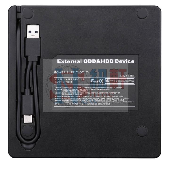 台中現貨多功能插卡光碟機雙介面外置光碟機USB3.0移動光碟機dvd燒錄機type-c3.0 有附USB 孔和SD卡孔-細節圖7