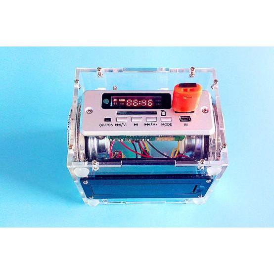 台中現貨 多功能藍牙透明音箱DIY套件 功放音響電子製作散件 收音機鋰電池散件有現貨-細節圖4