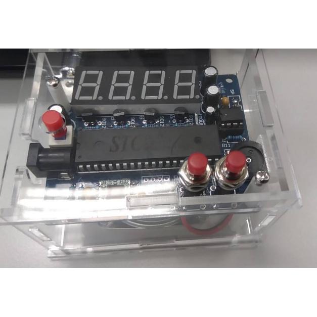 台中現貨收音機組裝套件 diy散件 51單片機TEA5767迷你數字收音機套件FM有含壓克力外殼-細節圖4