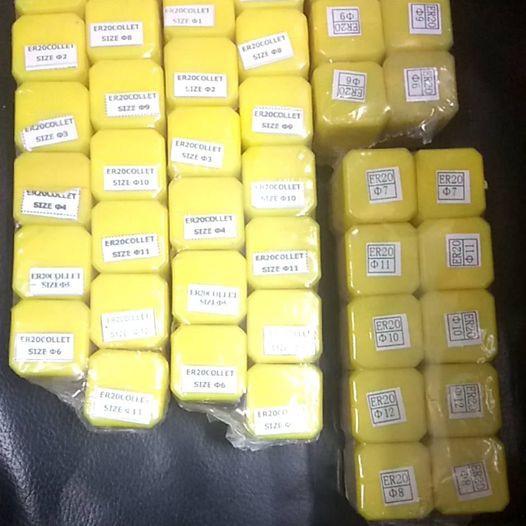 台中現貨 ER20筒夾1mm~13mm,1/8,1/4, 1.5~9.5mm-細節圖3