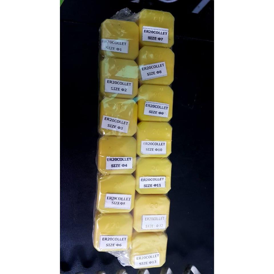 台中現貨 ER20筒夾1mm~13mm,1/8,1/4, 1.5~9.5mm-細節圖5