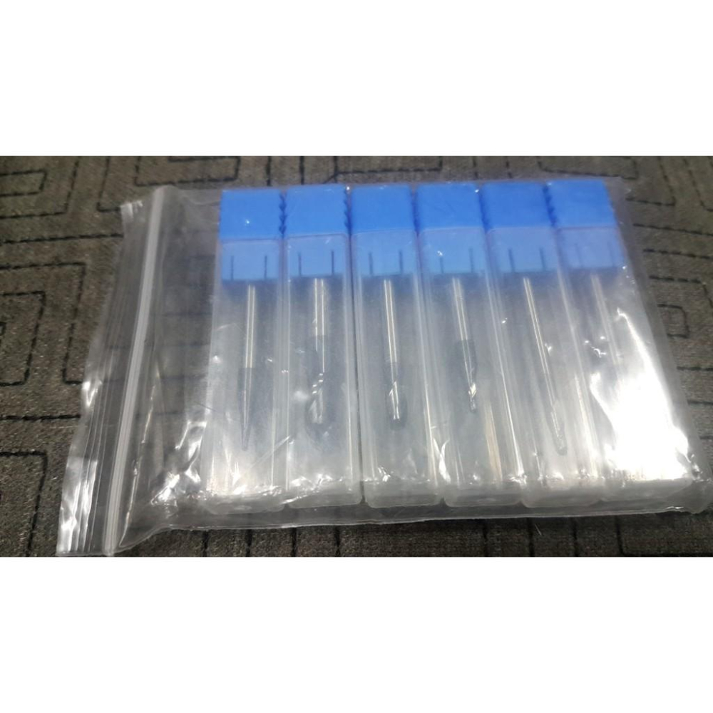45度鎢鋼銑刀數控刀具直柄二刃外R刀球頭立銑刀硬質合金塗層套裝 型號: 6PC 中心最小切削直徑(mm):1 最大切深:-細節圖2