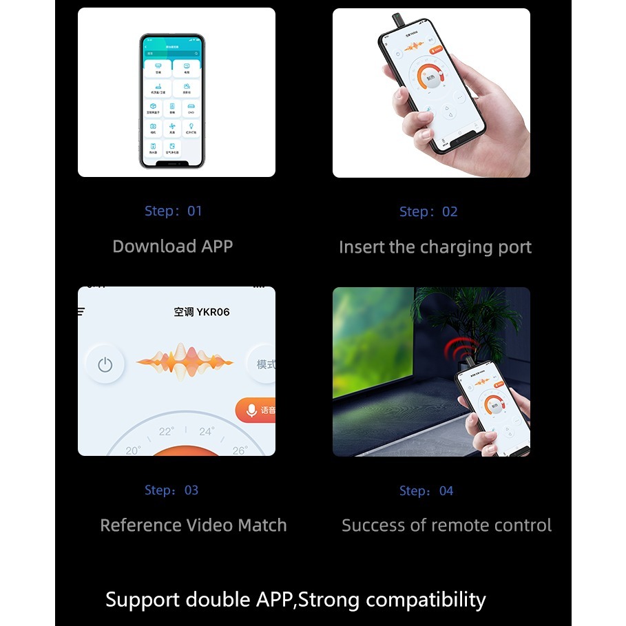 六代膠囊手機紅外線發射智慧空調電視學習電風扇遙控器可適用很多遙控設備 IPHONE 15專用-細節圖6