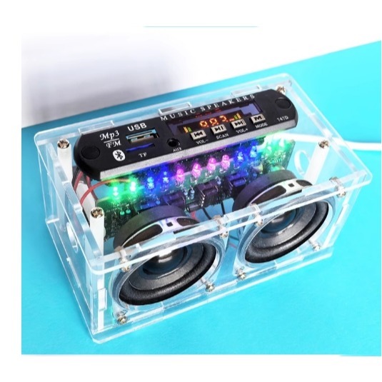 新款HU-075多功能收音機音響DIY套件 | 功放BL音箱 | FM收音 | 紅外遙控 | USB/TF/AUX音頻插-規格圖11