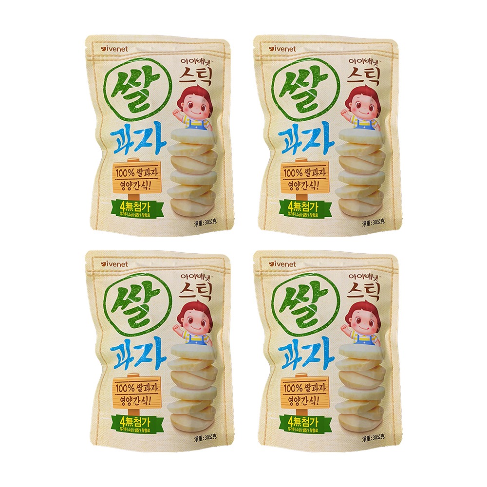 【艾唯倪】6M+寶寶大米餅 4包組 再送隨機口味寶寶粥1包-規格圖1