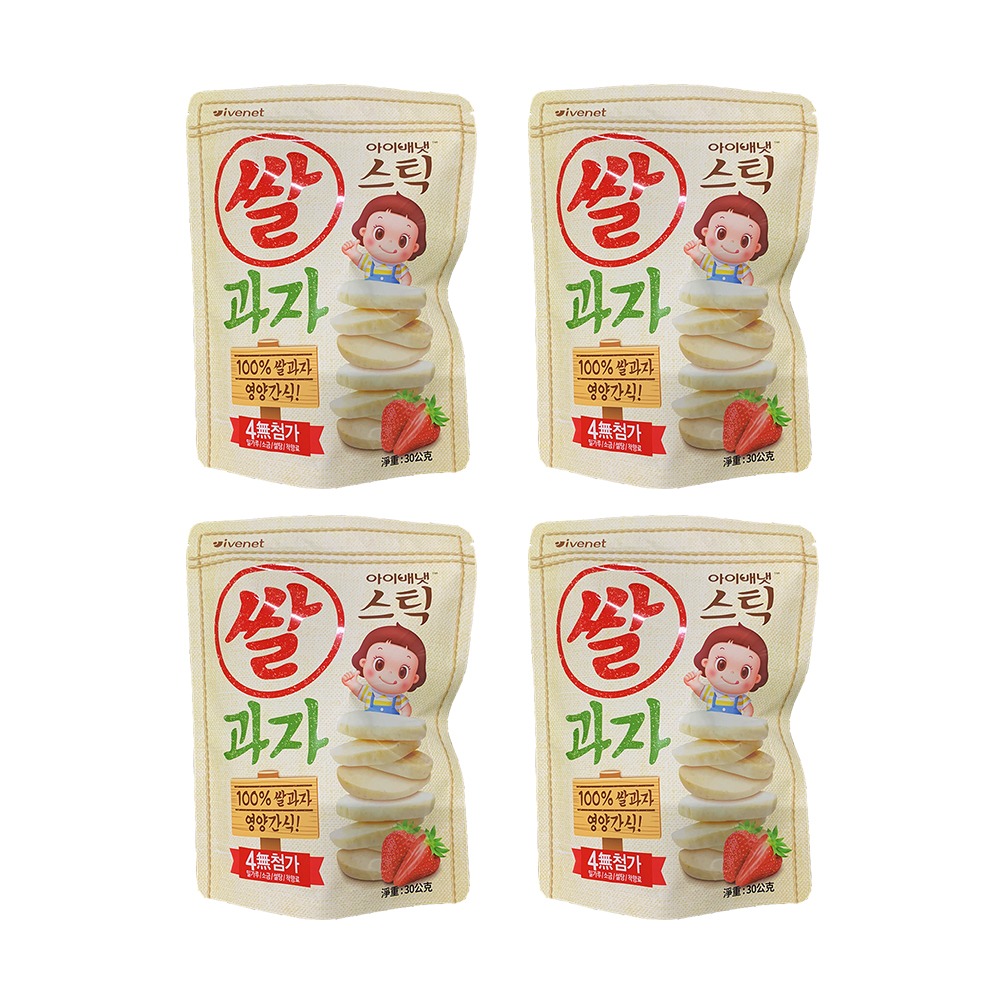 【艾唯倪】6M+寶寶大米餅 4包組 再送隨機口味寶寶粥1包-規格圖1