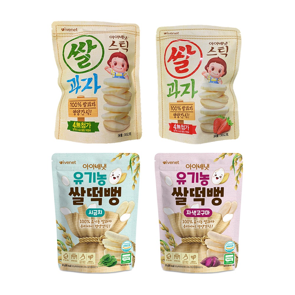 【艾唯倪】6M+寶寶大米餅 4包組 再送隨機口味寶寶粥1包-規格圖1